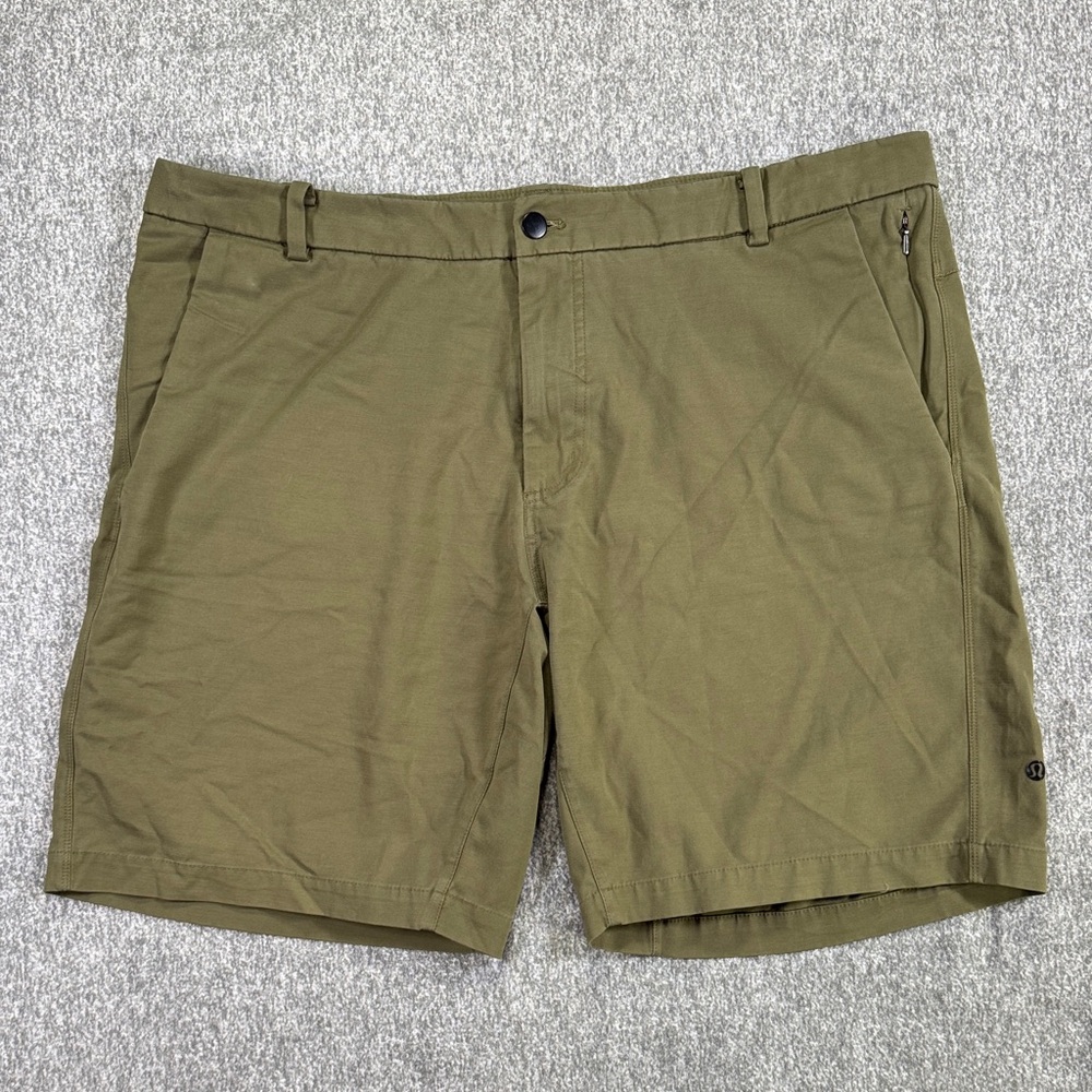 Lululemon Commission Shorts Chino Style Men’s 40 Army Green Olive 9” Inseam - Picture 2 of 10